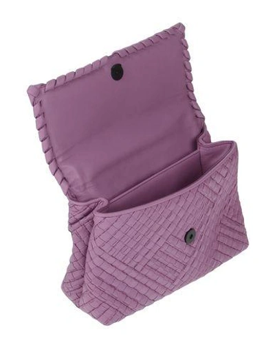Shop Bottega Veneta Shoulder Bag In Lilac