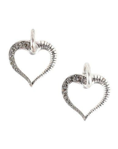 Shop Lanvin Earrings In Silver