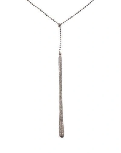 Shop Brunello Cucinelli Necklaces In Silver