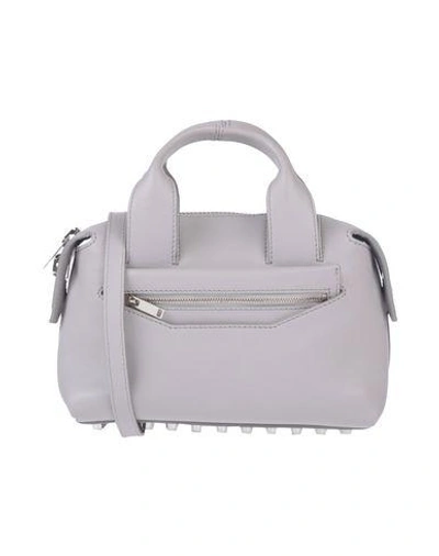 Shop Alexander Wang Handbag In Light Grey