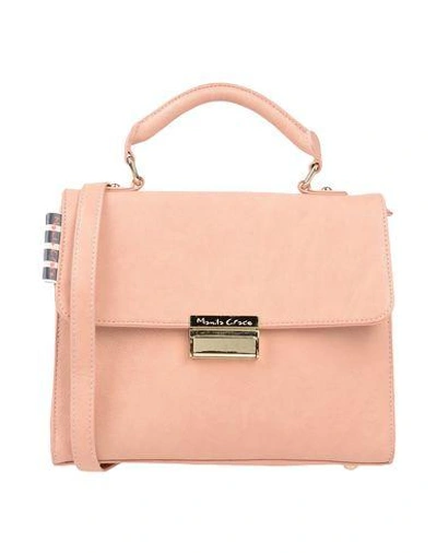 Shop Manila Grace Handbags In Pale Pink