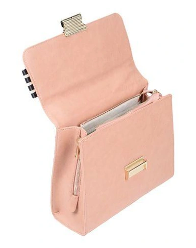 Shop Manila Grace Handbags In Pale Pink
