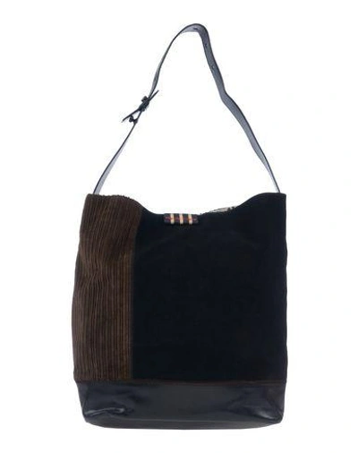 Shop Manila Grace Shoulder Bag In Black