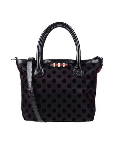 Shop Manila Grace Handbags In Dark Purple