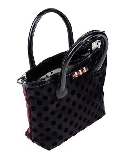 Shop Manila Grace Handbags In Dark Purple