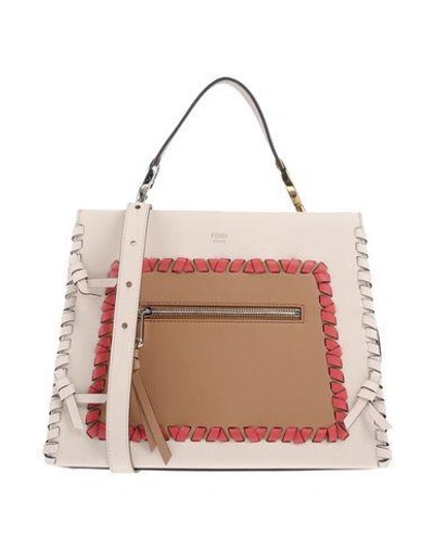 Shop Fendi Handbag In Ivory