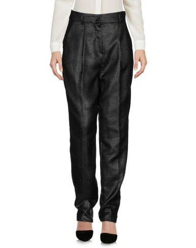 Shop Emporio Armani Woman Pants Black Size 6 Viscose, Polyamide, Metal