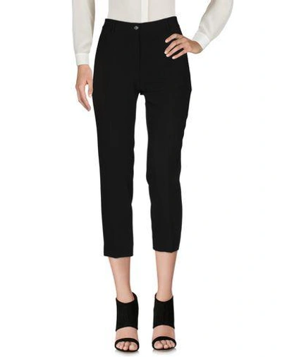 Shop Moschino Cropped Pants & Culottes In Black