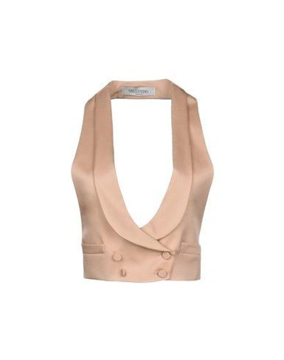 Shop Valentino Tops In Pale Pink