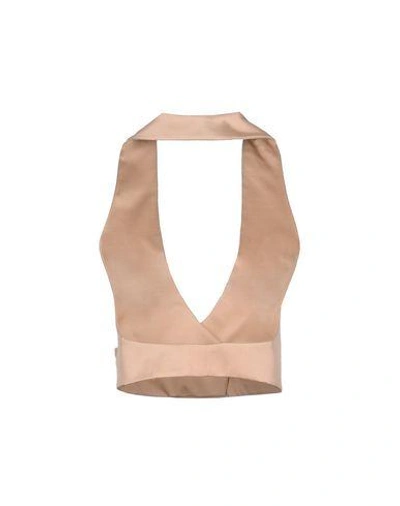 Shop Valentino Tops In Pale Pink