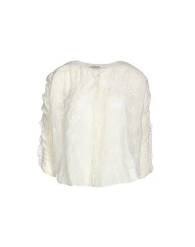Shop Catherine Deane Lace Shirts & Blouses In Ivory