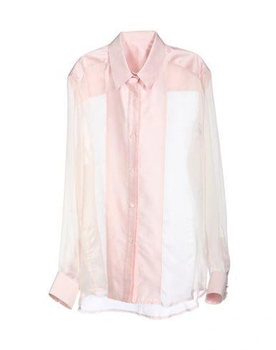 Shop Pallas Silk Shirts & Blouses In Pink