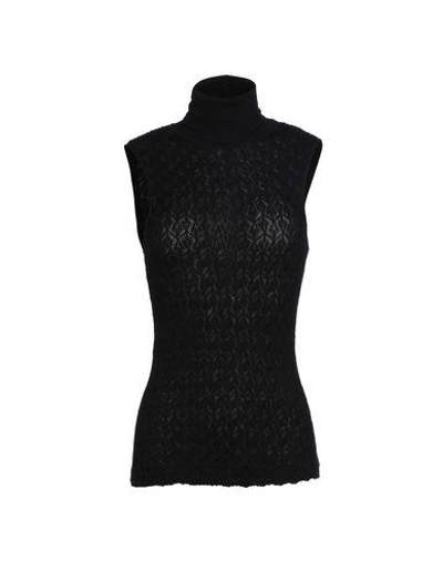 Shop M Missoni Turtlenecks In Black