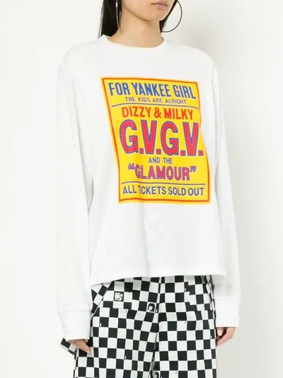 Shop Gvgv G.v.g.v. Hysteric Glamour × G.v.g.v. Printed Hoodie - White
