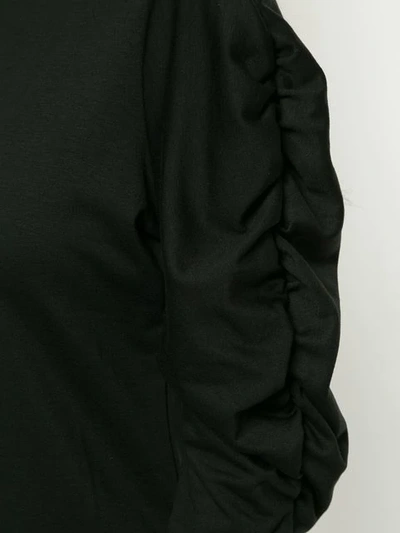 Shop Gvgv G.v.g.v. Shirring Detail Jumper - Black