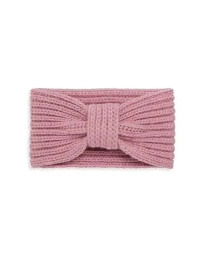 Shop Portolano Wool Knit Headband In Pink