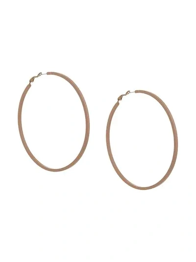 Shop Gvgv G.v.g.v. Colour Hoop Earrings - Neutrals