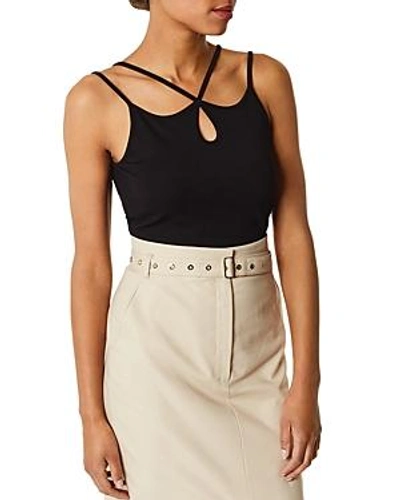 Shop Karen Millen Crossover Strappy Tank In Black