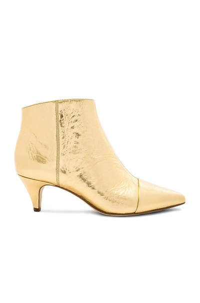 Shop Sam Edelman Kinzey Boot In Bright Gold
