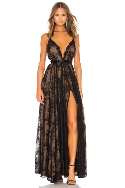 Shop Michael Costello X Revolve Paris Gown In Black