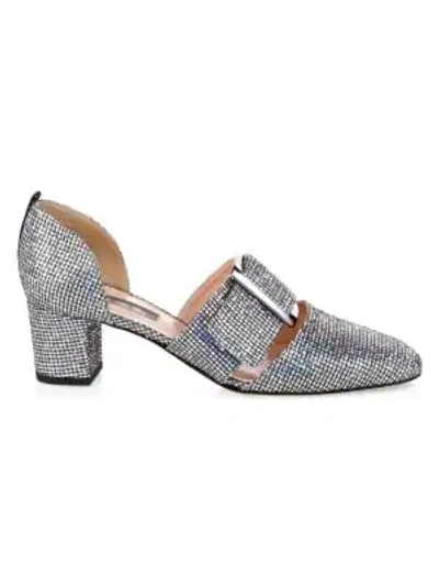 Shop Sjp By Sarah Jessica Parker Anahita Glitter D'orsay Pumps In Silver