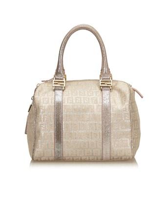 fendi zucchino boston bag