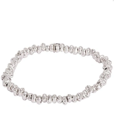 Shop Philippe Audibert Monica Beaded Bracelet In Silver
