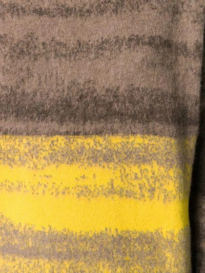 Shop Dušan Dusan Gradient Long-sleeve Sweater - Brown