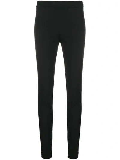 Shop Theory Side-zip Skinny Trousers In Black