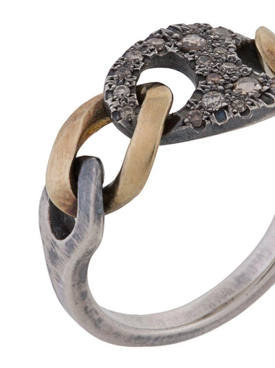 Shop Hum Chain Link Ring - Metallic