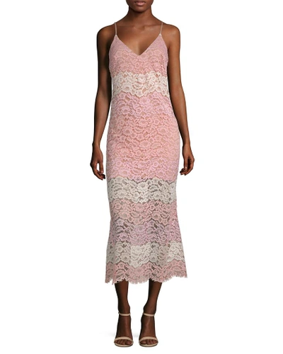 Shop Abs By Allen Schwartz Lace Midi Dress In Nocolor