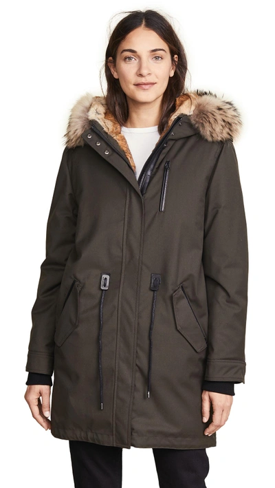 Shop Mackage Rena Parka In Army