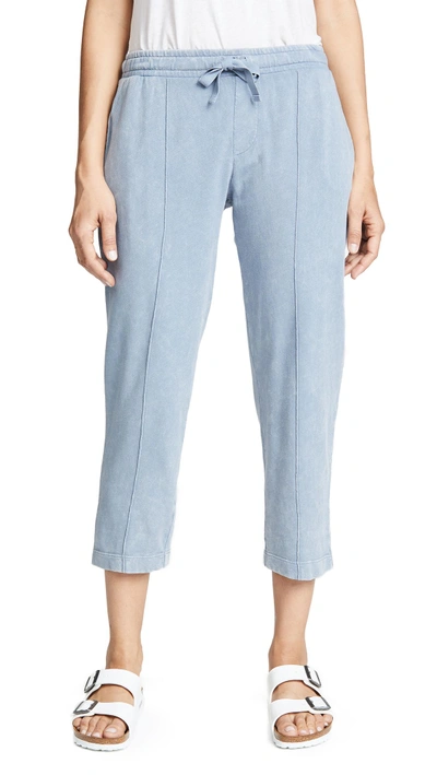 Shop Atm Anthony Thomas Melillo Croma Wash Pull On Cropped Pants In Blue