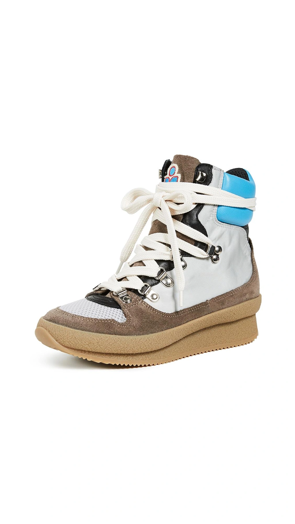 Isabel Marant Brendta Leather And Suede Boots In Grey ModeSens