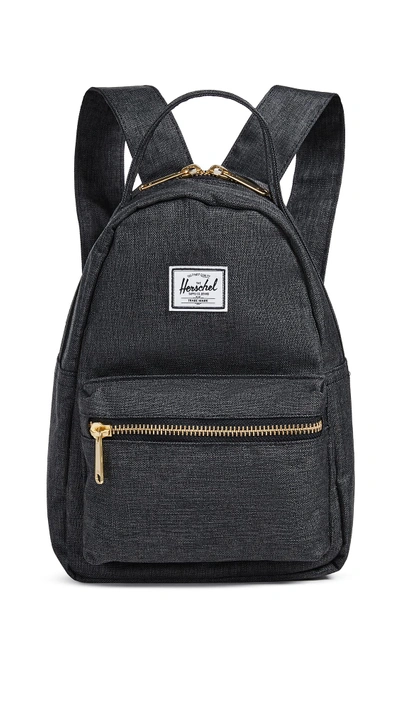 Shop Herschel Supply Co Nova Mini Backpack In Black Crosshatch