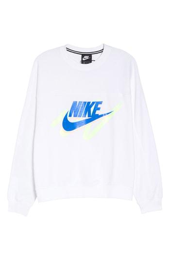 nike archive blue graphic logo sweatshirt
