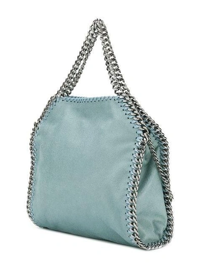 Shop Stella Mccartney Falabella Foldover Tote Bag In Blue