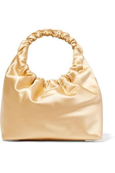 Shop The Row Double Circle Small Satin Tote In Gold