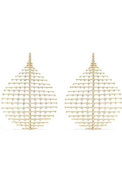 Shop Fernando Jorge Disco 18-karat Gold Diamond Earrings