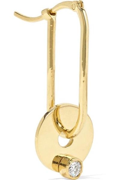Shop Foundrae 18-karat Gold Diamond Earring