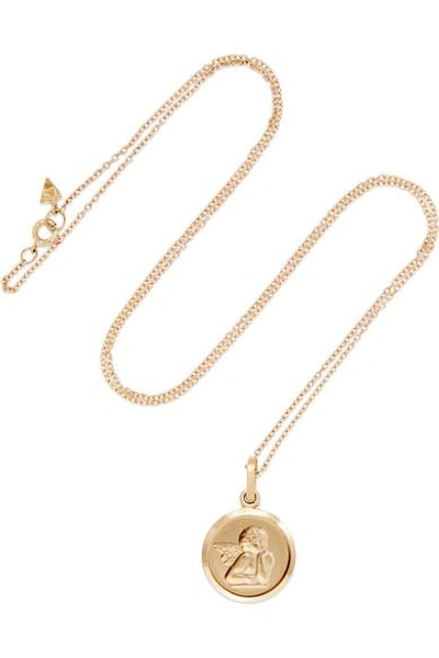 Shop Loren Stewart Angel 14-karat Gold Necklace