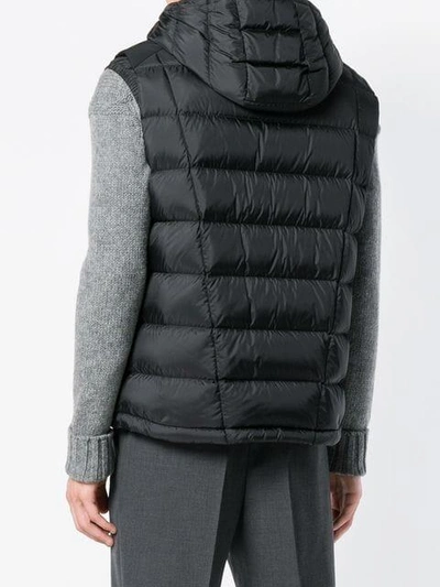 Shop Moncler Rossiniere Padded Gilet In Black