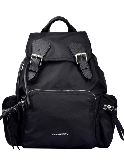 Shop Burberry Medium Backpack In Black Black