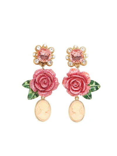 Dolce gabbana rose earrings store