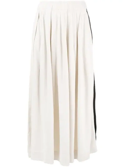 Shop Y-3 Cropped Palazzo Pants - Neutrals