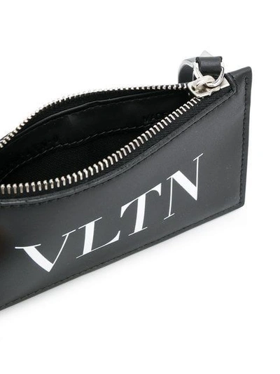 Shop Valentino Vltn Cardholder In Black