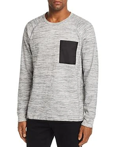 Shop Pacific & Park Chest-pocket Spacedyed Sweatshirt - 100% Exclusive In Light Heather Space Dye