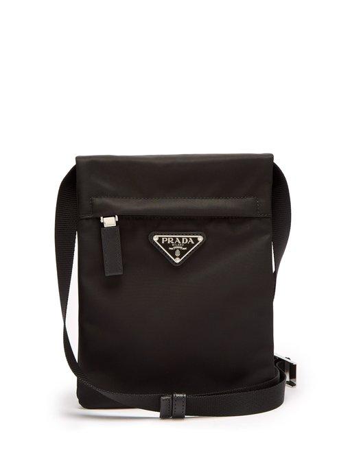 Prada - Nylon Cross Body Bag - Mens - Black | ModeSens