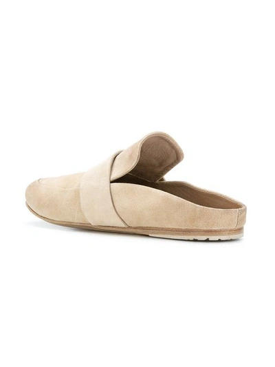 Shop Marsèll Backless Loafers - Nude & Neutrals