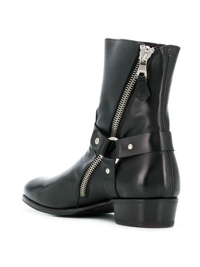 Shop Lidfort Cowboy Inspired Boots In Black